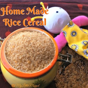 rice cereal at home