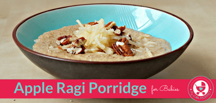 ragi apple porridge for babies