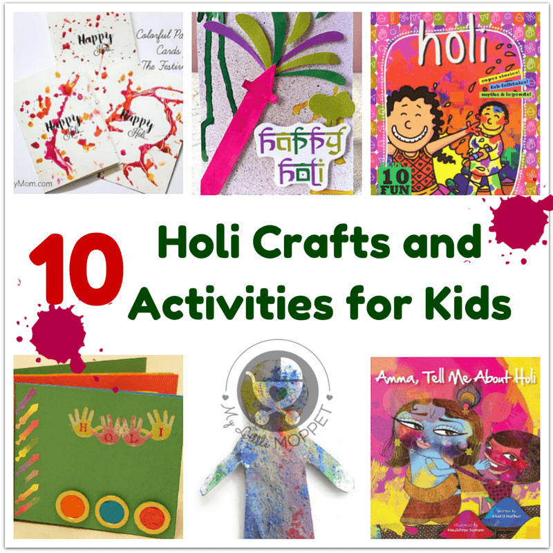 10 Holi Crafts and Activities for Kids - My Little Moppet