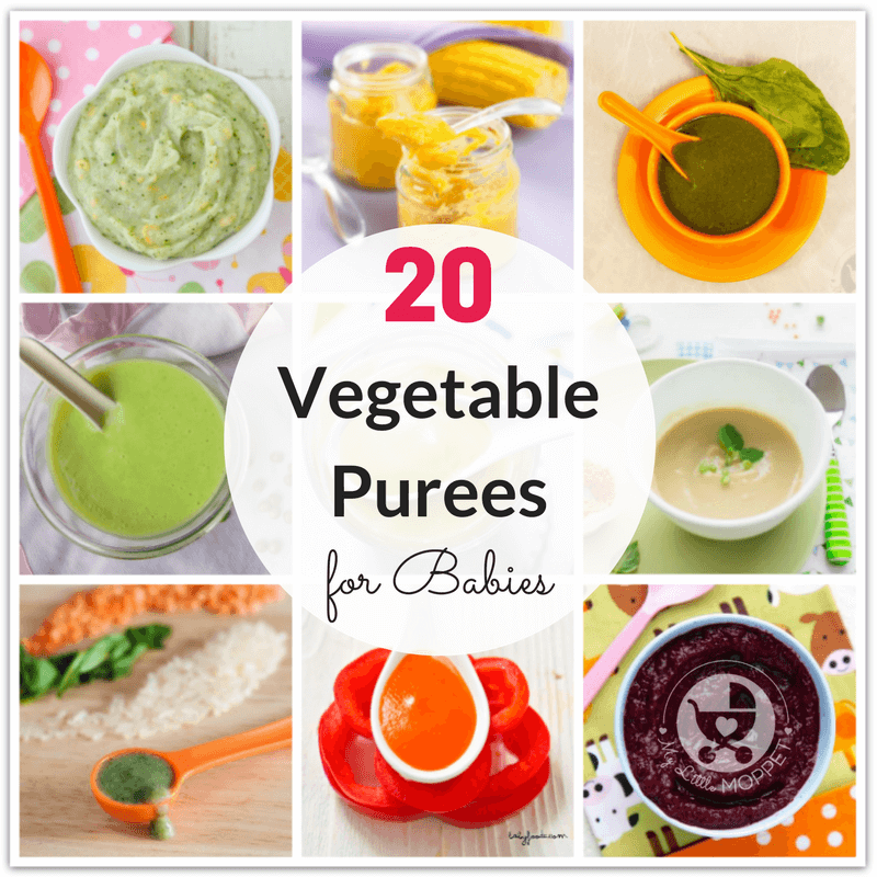 different purees for babies