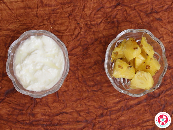 4 Fruit Yoghurt Recipe [ Summer recipe for Babies]