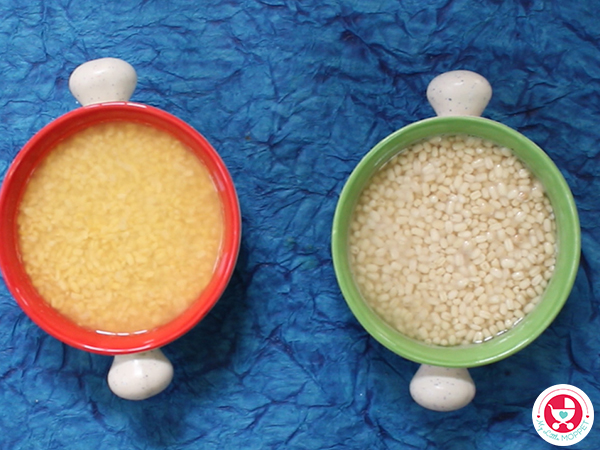 Moong dal and Urad Dal Cheela / Dosa [ Dosa recipe for Kids]