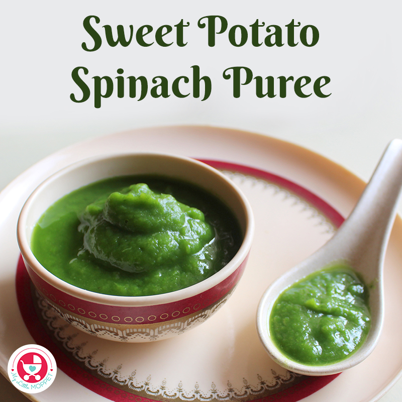 Sweet Potato Spinach Puree